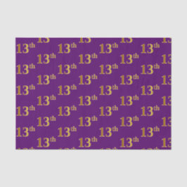 Paarse, Faux Gold 13de (dertiende) gebeurtenis Tissuepapier