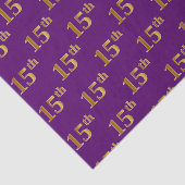 Paarse, Faux Gold 15e (vijftiende) gebeurtenis Tissuepapier (Detail)