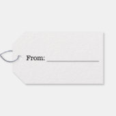 Paarse Faux Gold 24e verjaardag + Aangepaste naam Cadeaulabel (Achterkant Horizontaal)