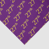 Paarse Faux Gold 27e (27e) gebeurtenis Tissuepapier (Detail)