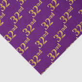 Paarse, Faux Gold 32e (32e) gebeurtenis Tissuepapier (Detail)