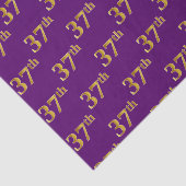 Paarse, Faux Gold 37th (Zevende) gebeurtenis Tissuepapier (Detail)