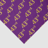 Paarse Faux Gold 43e (43e) gebeurtenis Tissuepapier (Detail)