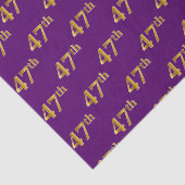 Paarse, Faux Gold 47e (47e) gebeurtenis Tissuepapier (Detail)