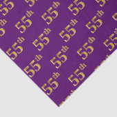 Paarse, Faux Gold 55e (vijftig) gebeurtenis Tissuepapier (Detail)