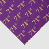 Paarse Faux Gold 71st (71e) gebeurtenis Tissuepapier (Detail)