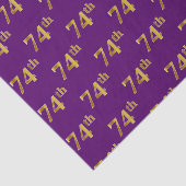 Paarse Faux Gold 74e (74e) gebeurtenis Tissuepapier (Detail)