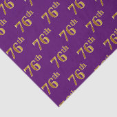 Paarse Faux Gold 76e (Zesenzeventig) gebeurtenis Tissuepapier (Detail)