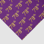 Paarse Faux Gold 78e (achtenzeventig) gebeurtenis Tissuepapier (Detail)