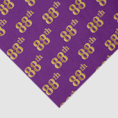 Paarse Faux Gold 88e (achtentwintigste) gebeurteni Tissuepapier (Detail)
