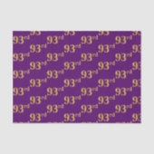 Paarse Faux Gold 93rd (negenenennegentig) gebeurte Tissuepapier (Voorkant)