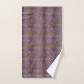  Paarse Faux Gold Elegante badkamer Bad Handdoek (Handdoek)