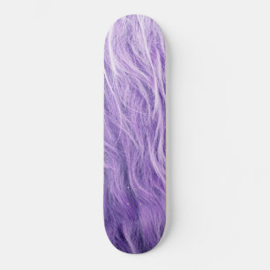 Paarse Faux Highland Koe Fur #1 (Faux Fur) #animal Persoonlijk Skateboard