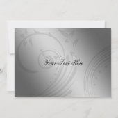 Paarse FAUX ribbon  broch Wedding Bedankkaart (Achterkant)