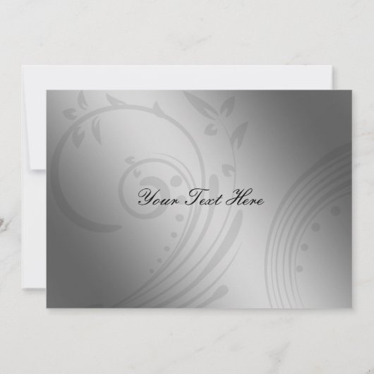 Paarse FAUX ribbon  broch Wedding Bedankkaart (Achterkant)