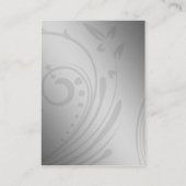 Paarse FAUX ribbon broch Wedding Informatiekaartje (Achterkant)