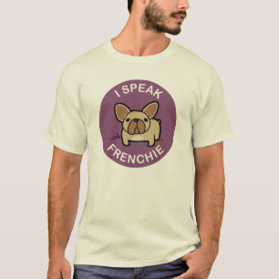 Paarse Fawn I Speak Frenchie T-shirt