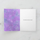 Paarse fee Afro-Amerikaanse meisje leuke verjaarda Kaart (Binnen)