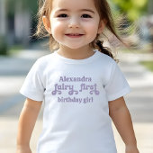 Paarse Fee Eerste Bes Eerste Verjaardag Kinder Shirts