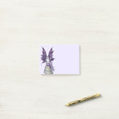 Paarse fee en vlinder Post-it® Notes (Op bureau)