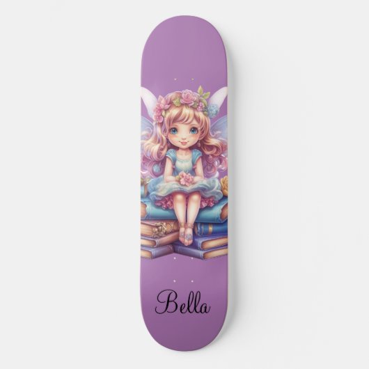 paarse fee magie persoonlijk skateboard (Voorkant)