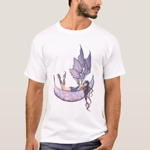 Paarse Fee op Maan T-Shirt