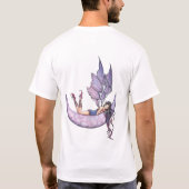 Paarse Fee op Maan T-Shirt (Achterkant)