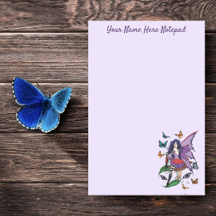 Paarse fee paddenstoel vlinders post-it® notes