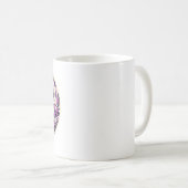 Paarse feeënafbeelding koffiemok (Voorkant rechts)
