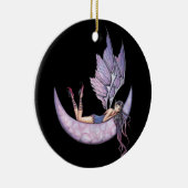 Paarse Feeënornament Keramisch Ornament (Rechts)