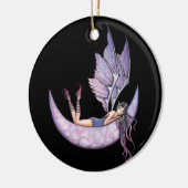 Paarse Feeënornament Keramisch Ornament (Links)
