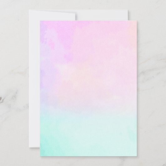 Paarse feestdag roze kaart (Achterkant)