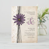  Paarse feestdagen Kaart (Staand voorkant)