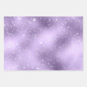 Paarse feestdagen kerstmis inpakpapier vel (Voorkant 2)