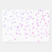 Paarse feestdagen kerstmis inpakpapier vel (Voorkant)