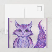 paarse feestdagenkaart (Voorkant / Achterkant)