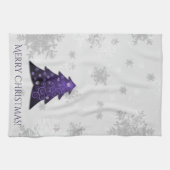 Paarse feestelijke keukenhanddoeken (Horizontaal)