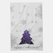 Paarse feestelijke keukenhanddoeken (Verticaal)