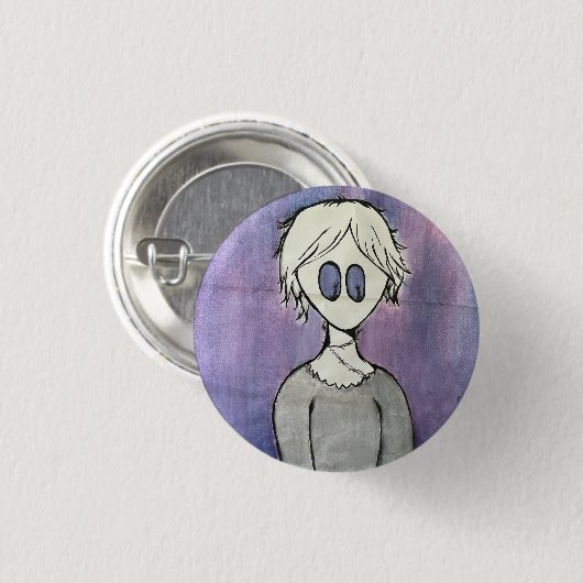 Paarse Fella-Button Ronde Button 3,2 Cm (Voorkant /achterkant)