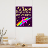 PAARSE FELLE GYMNAST GEPERSONALISEERD POSTER (Keuken)