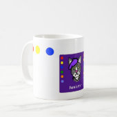 Paarse Feralartiest Colour Wheel Mok (Voorkant links)