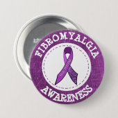 Paarse fibromyalgie Bewustheid Koolstofwisseling B Ronde Button 7,6 Cm (Voorkant /achterkant)
