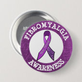 Paarse fibromyalgie Bewustheid Koolstofwisseling B Ronde Button 7,6 Cm (Voorkant /achterkant)
