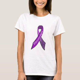 Paarse fibromyalgie Shirt bij vrouwen