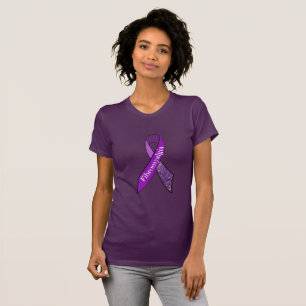 Paarse fibromyalgie Shirt vrouwen