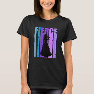 Paarse Fierce Viool Verjaardag Design Orchestra PL T-shirt