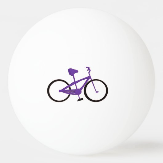 Paarse fiets pingpongbal (Voorkant)