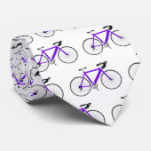 paarse fiets wit stropdas (Opgerold)