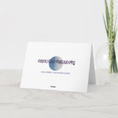 Paarse fietsen feestdagen kaart (Achterkant)