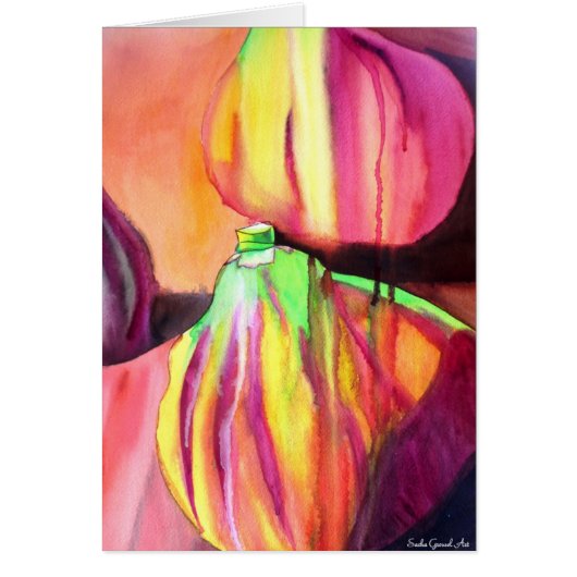 Paarse figuren origineel kunstdruppelschilderij va (Voorkant)